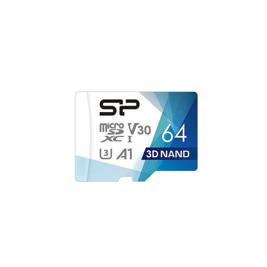 Canon Scheda Di Memoria Silicon Power Superior Pro V30 Da 64 Gb Con Adattatore Accessori Per Fotocamera