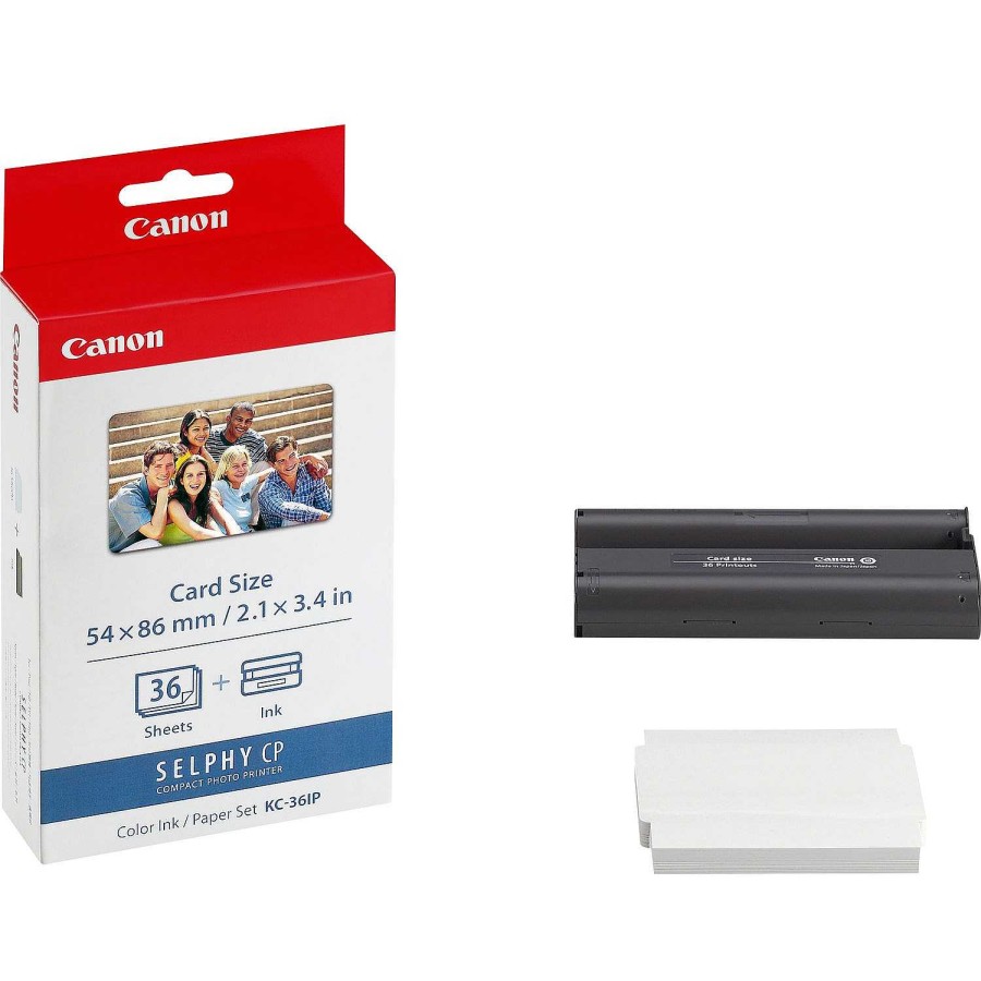 Canon Set Inchiostro A Colori Canon Kc-36Ip E Carta 54 X 86 Mm, 36 Fogli D'Inchiostro