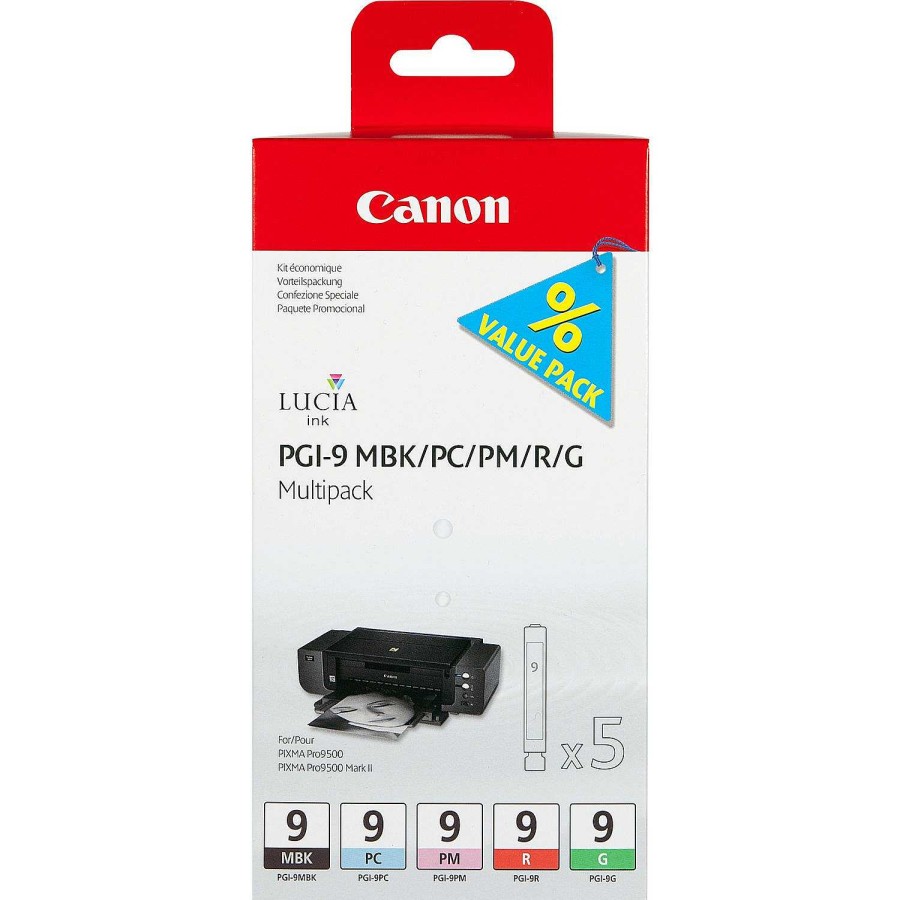 Canon Cartucce D'Inchiostro Multipack Canon Pgi-9 Mbk/Pc/Pm/R/G D'Inchiostro