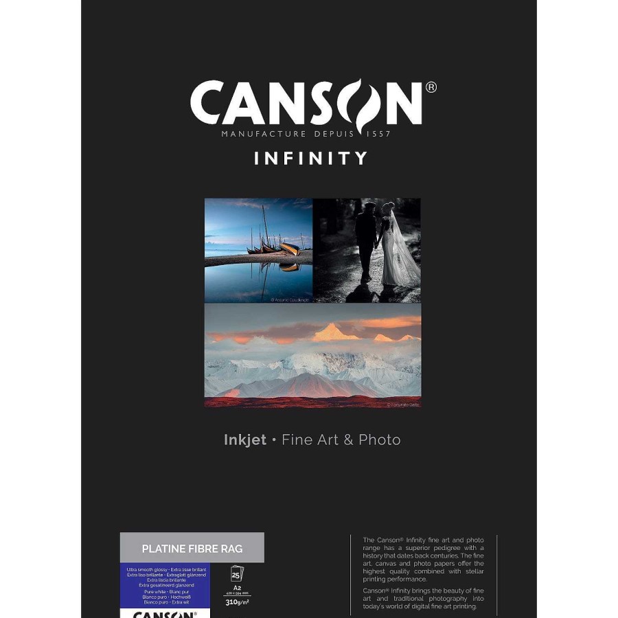 Canon Canson Infinity Platine Fibre Rag 310 G/M A2 - 25 Fogli Carta