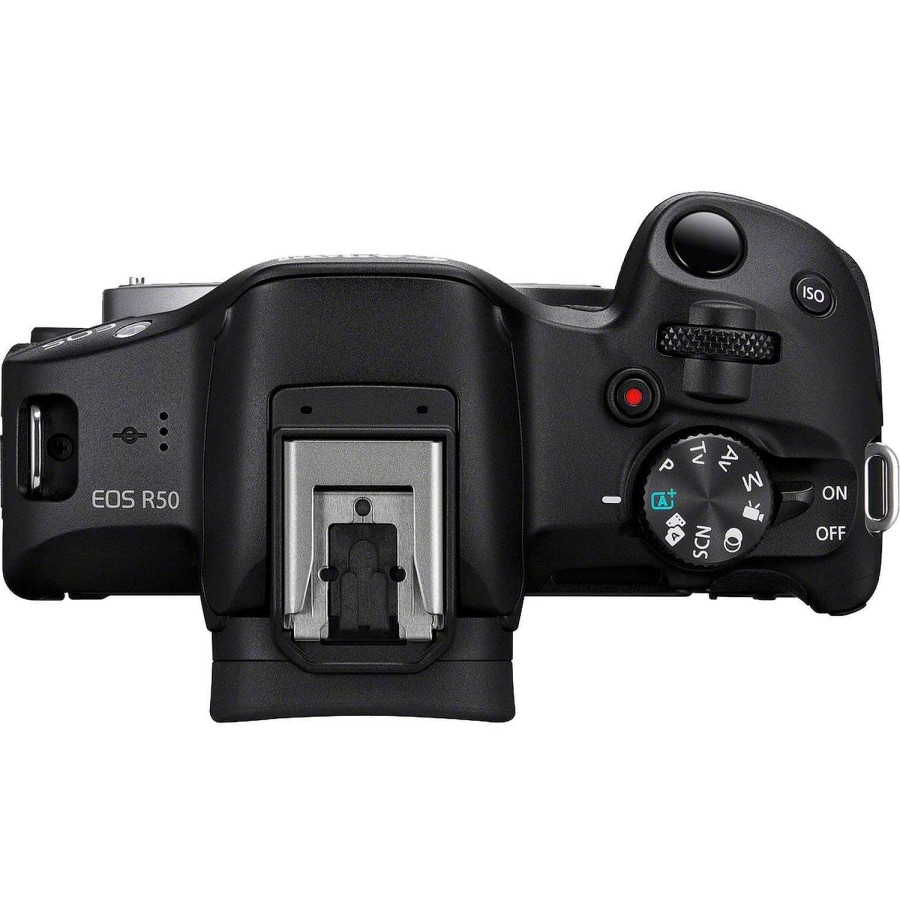 Canon Fotocamera Mirrorless Canon Eos R50, Nero + Obiettivi Rf-S 18-45Mm Is Stm Lens + Obiettivi Rf-S 55-210Mm Is Stm Fotocamere Mirrorless