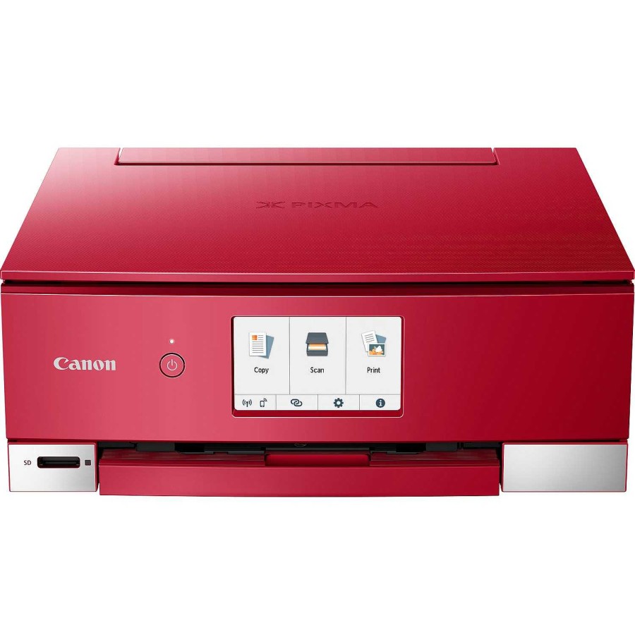 Canon Stampante Fotografica Wireless Inkjet A Colori Multifunzione Canon Pixma Ts8352A, Rosso Stampanti Per La Casa