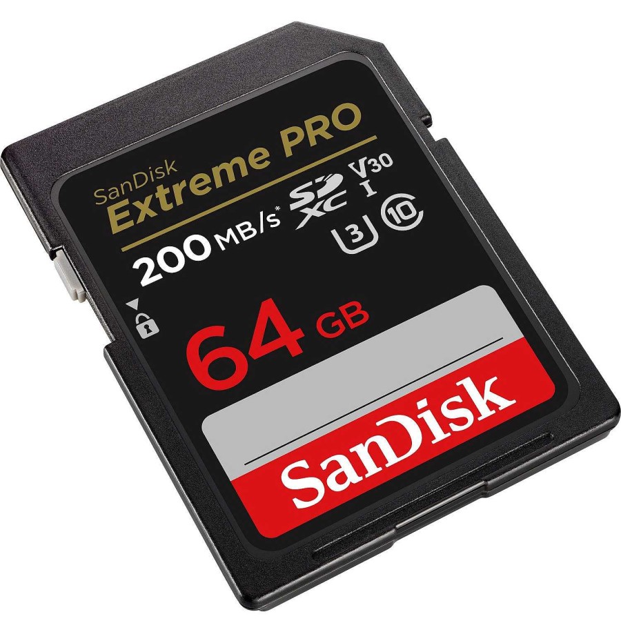 Canon Scheda Di Memoria Sandisk Extreme Pro Sdxc Uhs-I C10 Da 64 Gb Accessori Per Fotocamera