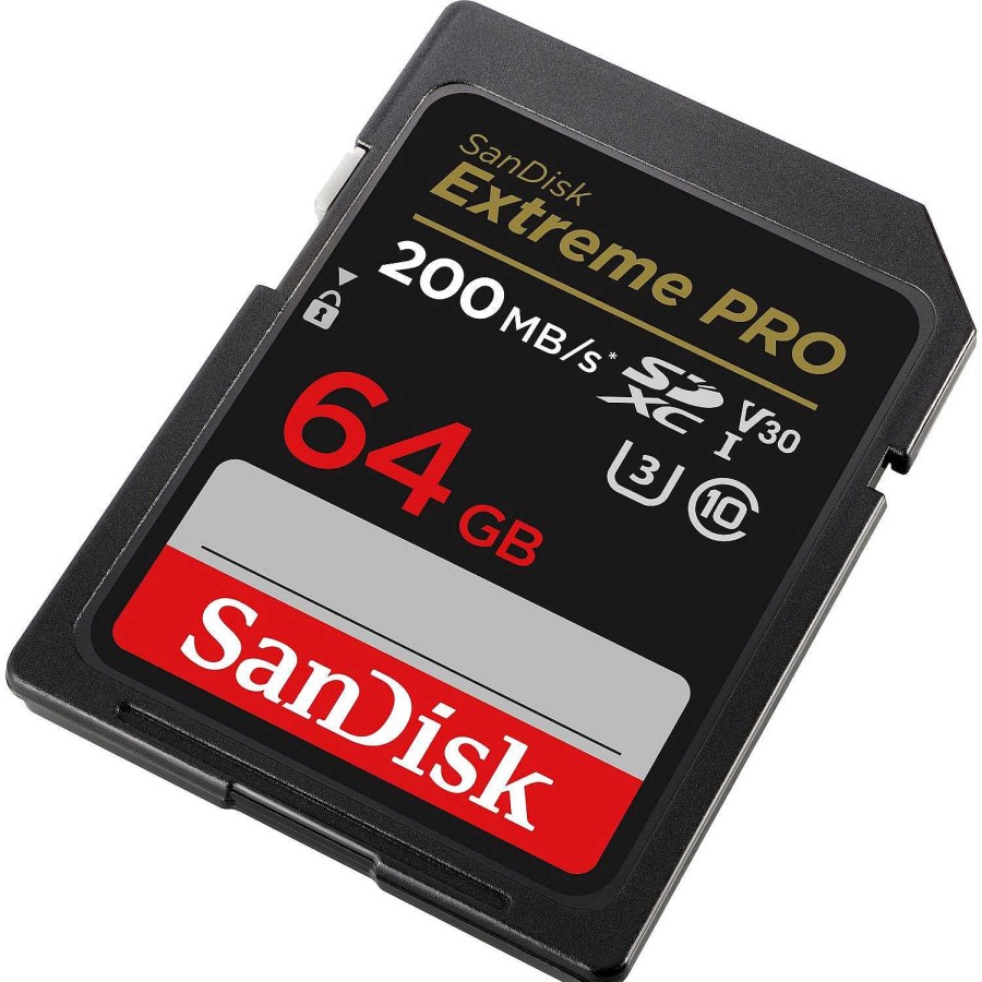 Canon Scheda Di Memoria Sandisk Extreme Pro Sdxc Uhs-I C10 Da 64 Gb Accessori Per Fotocamera