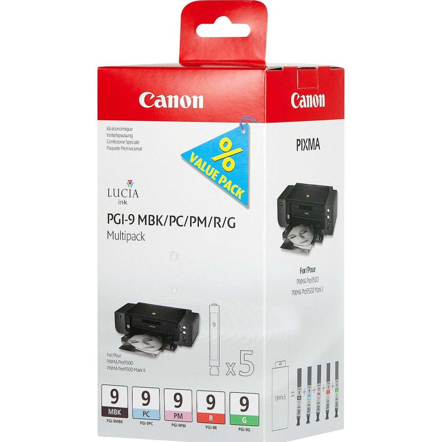 Canon Cartucce D'Inchiostro Multipack Canon Pgi-9 Mbk/Pc/Pm/R/G D'Inchiostro