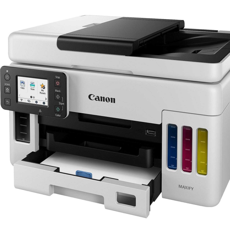 Canon Stampante Wireless 3 In 1 A Getto D'Inchiostro Ricaricabile Maxify Gx6050 Di Canon Stampanti Per Home Office E Piccoli Uffici