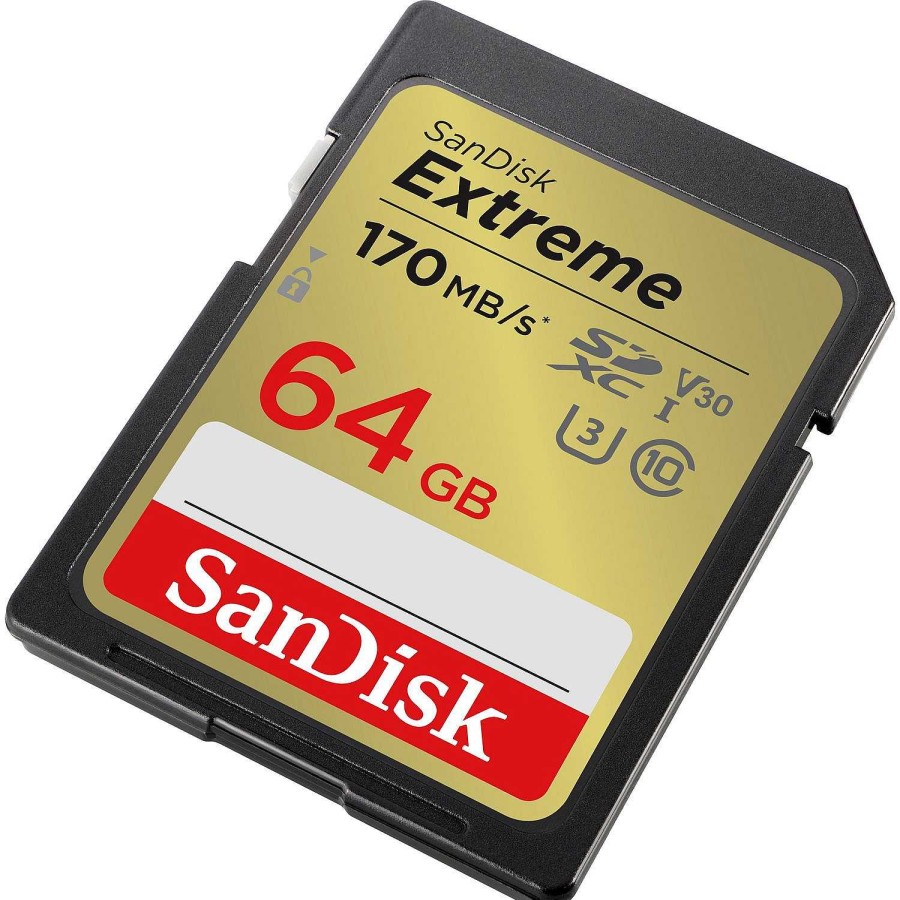 Canon Scheda Di Memoria Sandisk Extreme Sdxc Uhs-I C10 Da 64 Gb Accessori Per Fotocamera