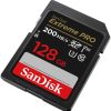 Canon Scheda Di Memoria Sandisk Extreme Pro Sdxc Uhs-I C10 Da 128 Gb Accessori Per Fotocamera