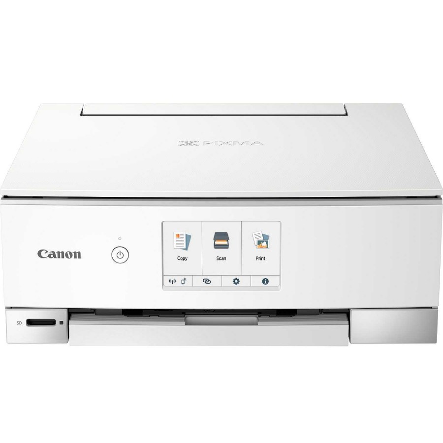 Canon Stampante Fotografica Wireless Inkjet A Colori Multifunzione Canon Pixma Ts8351A, Bianco Stampanti Per La Casa