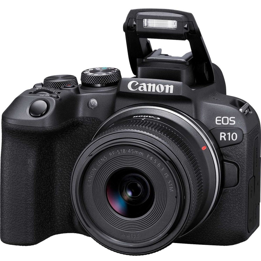 Canon Fotocamera Mirrorless Canon Eos R10 + Obiettivo Rf-S 18-45Mm F4.5-6.3 Is Stm + Zaino + Scheda Sd + Batteria Aggiuntiva Fotocamere Mirrorless