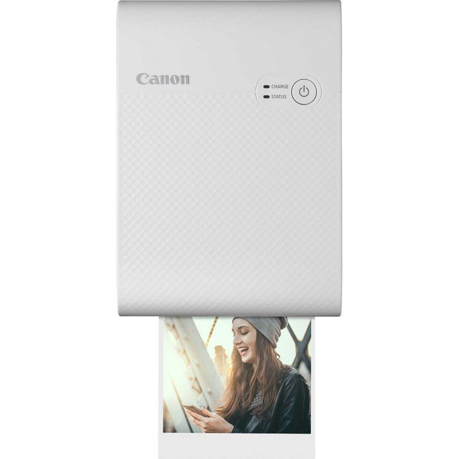 Canon Stampante Fotografica Portatile Wireless A Colori Canon Selphy Square Qx10 Premium Kit, Bianco Stampanti Fotografiche