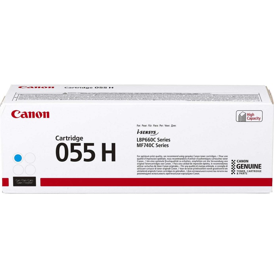 Canon Cartuccia Toner A Resa Elevata Canon 055 H, Ciano Toner