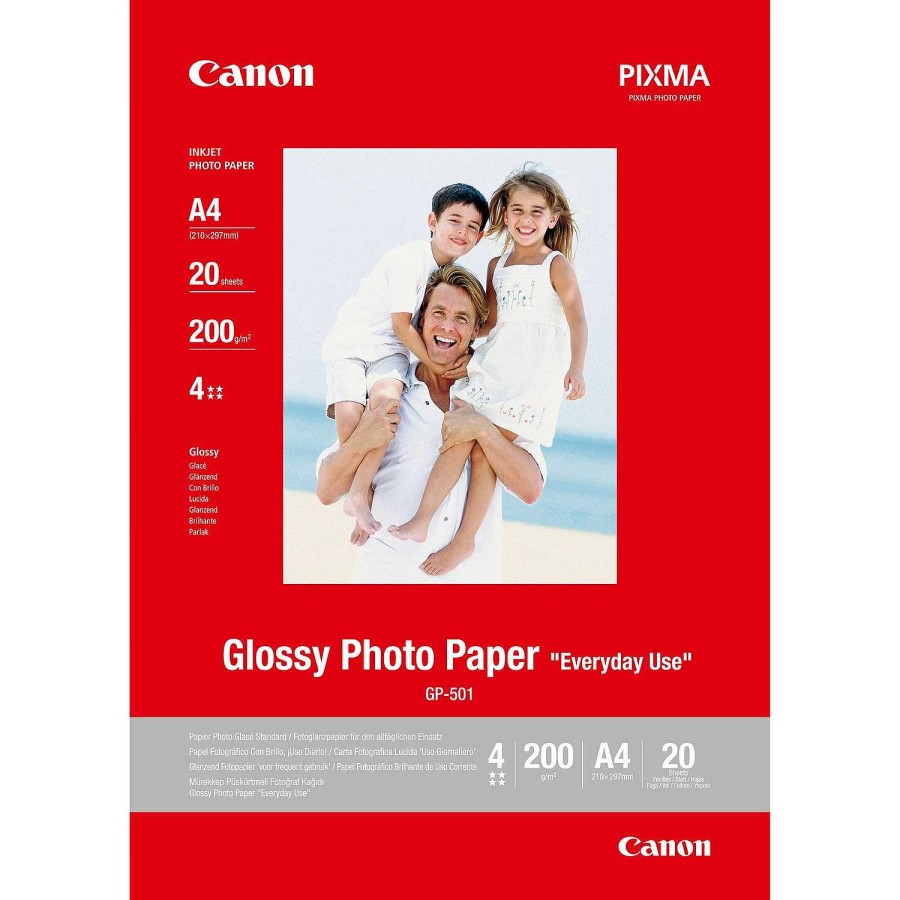 Canon Carta Fotografica Canon Glossy Gp-501 A4 - 20 Fogli Carta