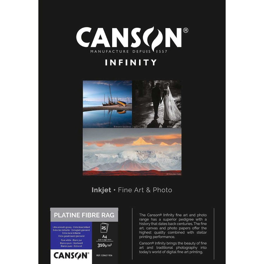 Canon Canson Infinity Platine Fibre Rag 310 G/M A4 - 25 Fogli Carta