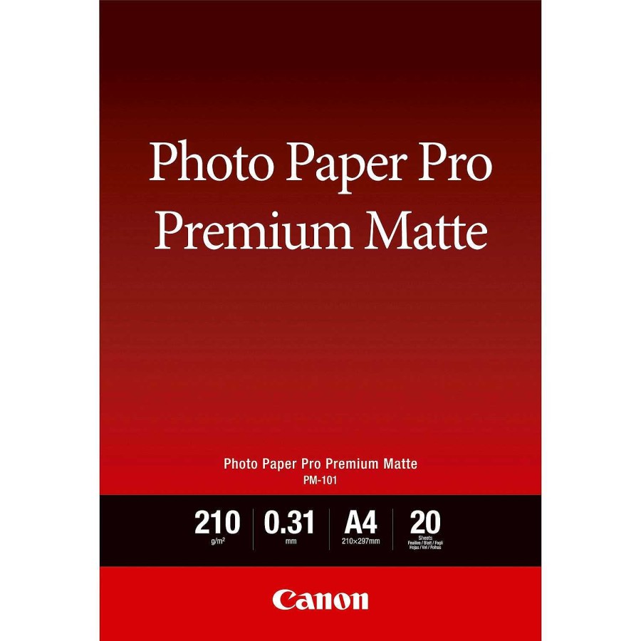 Canon Carta Fotografica Canon Premium Matte Pm-101 A4 - 20 Fogli Carta