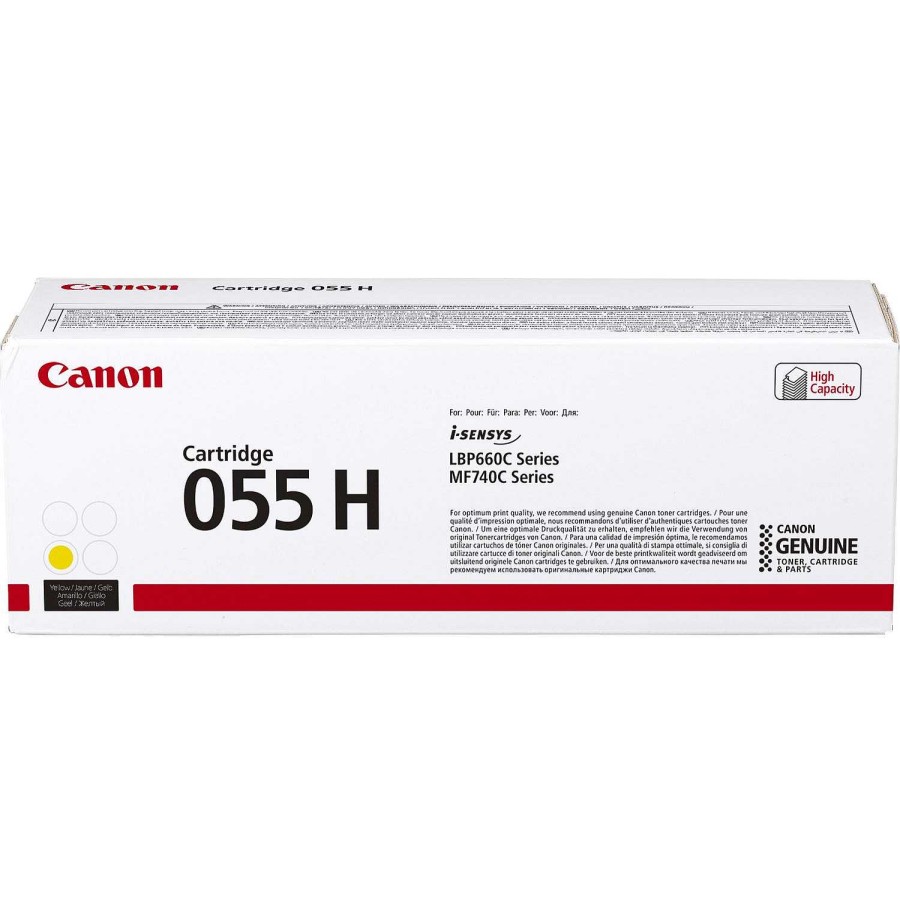 Canon Cartuccia Toner A Resa Elevata Canon 055 H, Giallo Toner