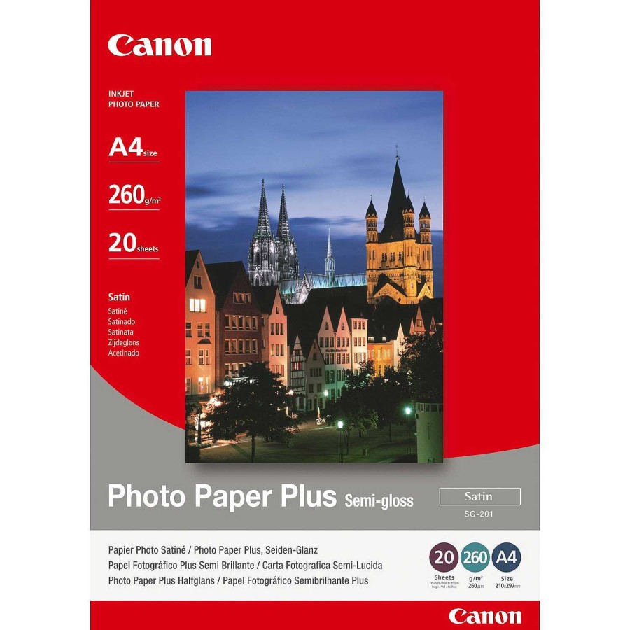 Canon Canon Carta Fotografica Plus Semi-Gloss Sg-201 A4 - 20 Fogli Carta