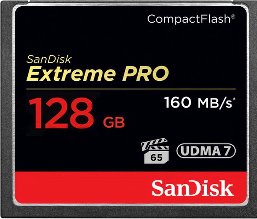 Canon Scheda Di Memoria Sandisk Extreme Pro Compactflash, 160 Mb/S, 128Gb Accessori Per Fotocamera