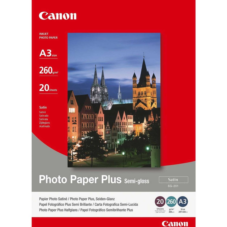 Canon Carta Fotografica Canon Plus Semi-Gloss Sg-201 A3 - 20 Fogli Carta