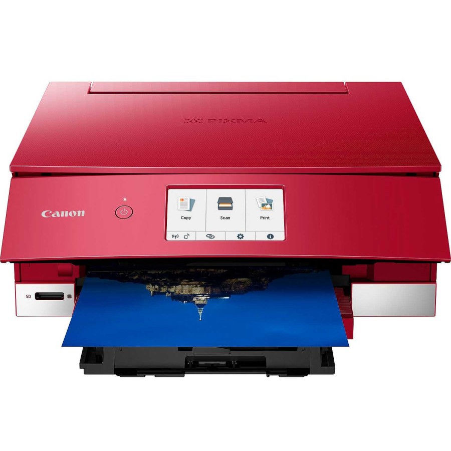 Canon Stampante Fotografica Wireless Inkjet A Colori Multifunzione Canon Pixma Ts8352A, Rosso Stampanti Per La Casa