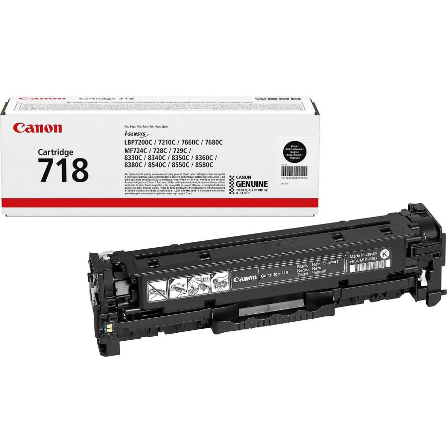 Canon Cartuccia Toner Nero Canon 718Bk Toner