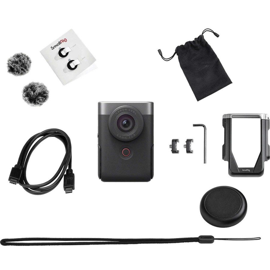 Canon Kit Per Vlogging Avanzato Canon Powershot V10, Argento Fotocamere Digitali Compatte