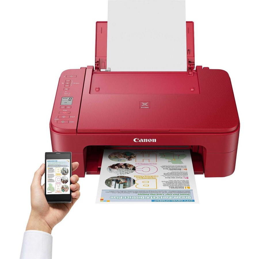 Canon Stampante Canon Pixma Ts3352 Inkjet, Rossa Stampanti Per La Casa