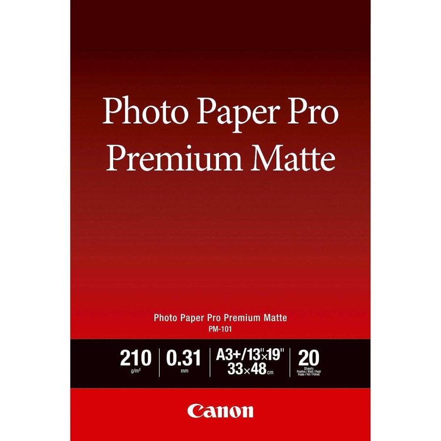 Canon Carta Fotografica Canon Premium Matte Pm-101 A3 Plus - 20 Fogli Carta